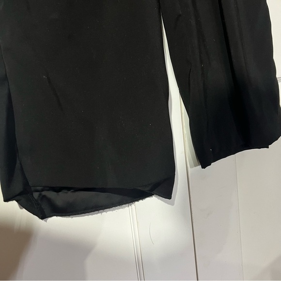 Zara TRF Pleated Wide-Leg Pants Black Size Small - Picture 3 of 9